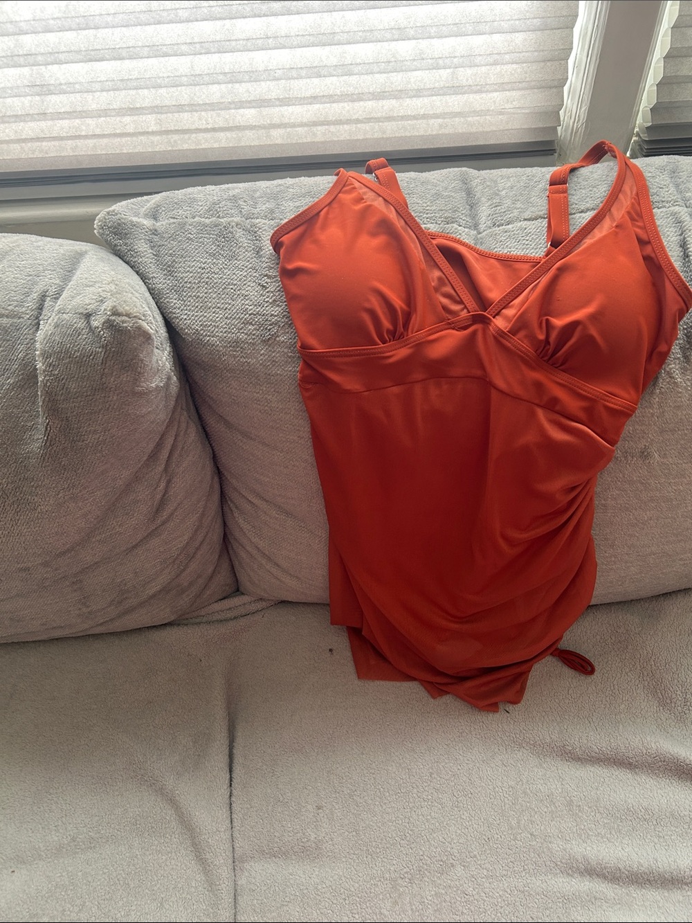 Rust Orange One-Piece Swimsuit - Picture 2 of 6